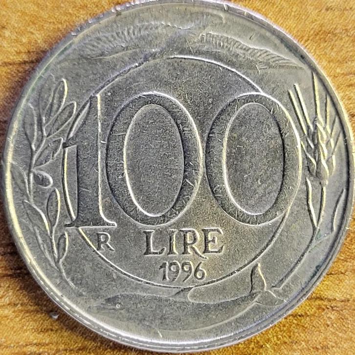 Italië 100 lire 1996 KM#159 EXTREMELY FINE, Postzegels en Munten, Munten | Europa | Niet-Euromunten, Losse munt, Italië, Ophalen of Verzenden