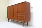 Vintage Design highboard, kast - Heinrich Rietsenpatt, Maison & Meubles, Armoires | Buffets, 25 à 50 cm, Teck, 100 à 150 cm, Utilisé