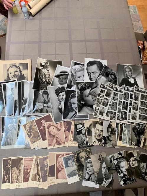 Brocante foto’s oude Hollywood sterren, Antiquités & Art, Art | Dessins & Photographie, Enlèvement ou Envoi