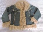 Hippe vintage (jaren 90) groene korte jas zie foto's, Kleding | Dames, Ophalen of Verzenden, Gedragen, Maat 46/48 (XL) of groter