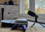 Ps5 slim disc edition - paarse controller - headset - mic, Ophalen, Zo goed als nieuw
