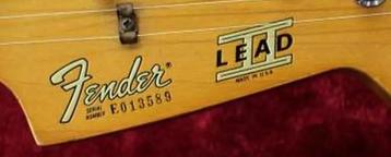 Fender LEAD I, II & III in bruikleen gevraagd vr proj beschikbaar voor biedingen