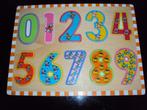 Leuke houten puzzel met cijfers van 0 tem 9. Prima staat !, Kinderen en Baby's, Ophalen of Verzenden