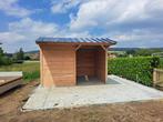 Schuilhok 3x4m met voorwand 'Op Voorraad', Weidegang, 2 of 3 paarden of pony's