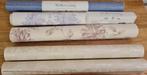 5 x Behangpapier resten voor theater of etalage + 1 van 1960, Huis en Inrichting, Ophalen of Verzenden, 10 tot 25 m², Paars