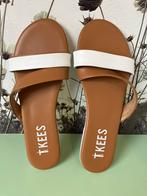 TKees slippers leder maat 39 als nieuw, Ophalen of Verzenden, Slippers