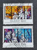 Islande 1987 - Europe CEPT - vitraux, Timbres & Monnaies, Timbres | Europe | Scandinavie, Affranchi, Enlèvement ou Envoi, Islande