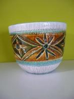 Knappe vintage cache-pot / bloempot Bitossi Italy, Gebruikt, Rond, Binnen, Ophalen of Verzenden
