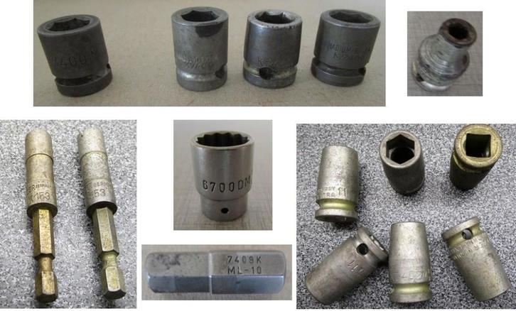 Belzer Bahco douilles, porte-embouts, etc.. DERNIÈRES PIÈCES, Autos : Divers, Outils de voiture, Utilisé, Enlèvement ou Envoi