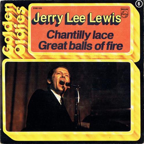 Jerry Lee Lewis – Chantilly Lace / Great Balls Of Fire ( 45T, CD & DVD, Vinyles | Rock, Enlèvement ou Envoi