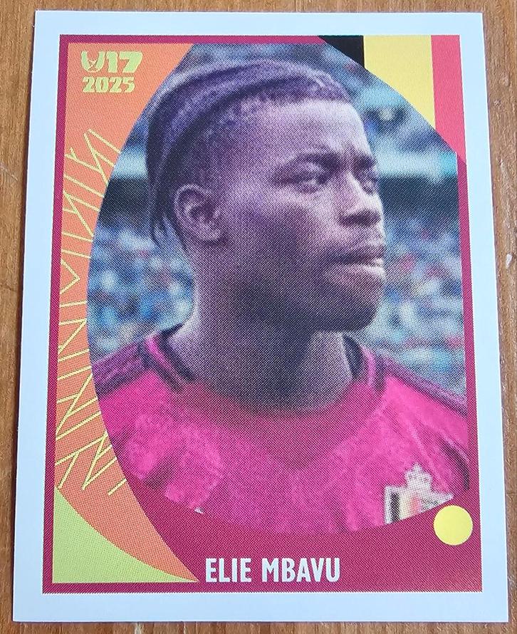 Innova (panini like) #BEL4 U17 Elie Mbavu 1ste sticker!, Hobby en Vrije tijd, Stickers en Plaatjes, Zo goed als nieuw, Sticker