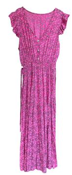 Robe d'été longue - rose à fleurs - 38, Vêtements | Femmes, Robes, Taille 38/40 (M), Enlèvement ou Envoi, Rose, Porté