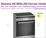 Fornuis Siemens vitrokeramisch en oven, Electroménager, Cuisinières, Classe énergétique A ou plus économe, 4 zones de cuisson