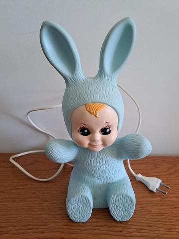 Vintage Goodnight Light Bunny Babylamp, Munt beschikbaar voor biedingen