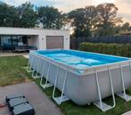 Intex zwembad 488x244x107 +2pompen, stofzuiger, verwarming.., Jardin & Terrasse, Utilisé, Enlèvement ou Envoi