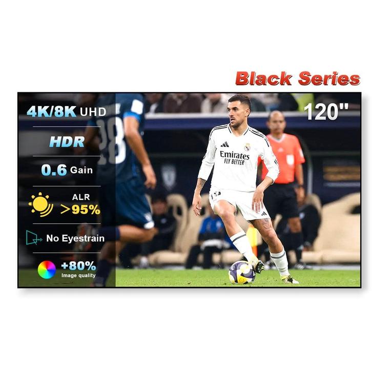 120" ALR/CLR Projectie Scherm (Black Series) Nieuw!!, Audio, Tv en Foto, Projectieschermen, Nieuw, Ophalen of Verzenden