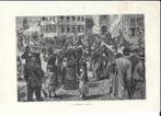 1880 - Veurne - de boeteprocessie, Antiek en Kunst, Kunst | Etsen en Gravures, Verzenden