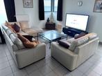 Lederen salon Natuzzi, Ophalen, Gebruikt, Hoekbank, Leer
