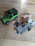 bruder jeep met motor en aanhanger, Kinderen en Baby's, Speelgoed |Speelgoedvoertuigen, Ophalen, Zo goed als nieuw