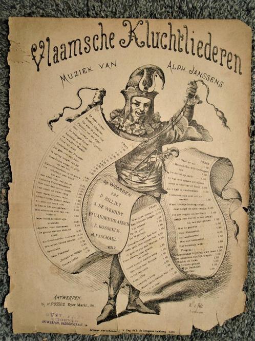 [1876] -  "Patientie met den Heer" - Vlaamsch Kluchtlied, Musique & Instruments, Partitions, Utilisé, Autres genres, Populaire