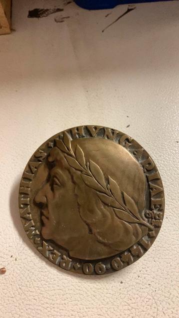 Koperen penning Corvinus (Hongarije) beschikbaar voor biedingen