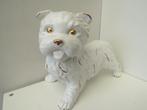 Statue Hollywood Regency chien Westy en céramique or blanc, Enlèvement ou Envoi