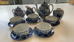 Antiek serviesje, 1900, blauw wit porselein, arita, japans, Antiek en Kunst, Antiek | Porselein, Ophalen of Verzenden