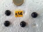 lot de 4 boutons 12 mm demi boule bleu marine B124B, Bouton ou Boutons, Enlèvement ou Envoi, Neuf