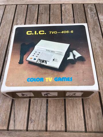 Vintage spelconsole C.I.C. TVG-406-6 tv game 1977