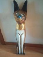 Mooie houten poes 65 cm hoog, Antiek en Kunst, Ophalen of Verzenden