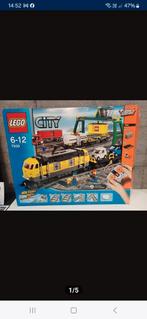Lego city gele goederentrein met remote control,  7939, Ophalen, Zo goed als nieuw, Lego