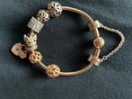 rosé armband met bedels van Pandora, Ophalen, Zo goed als nieuw, Zilver, Zilver