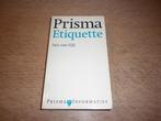 Etiquette prisma - Inez van Eijk, Boeken, Ophalen of Verzenden