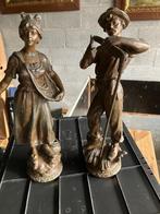 Koppel in gietijzer, Antiek en Kunst, Ophalen of Verzenden