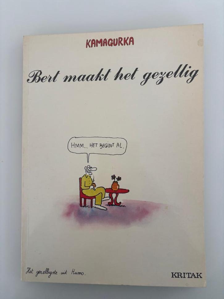Kamagurka 2 Bert maakt het gezellig, Boeken, Stripverhalen, Gelezen, Eén stripboek, Ophalen of Verzenden