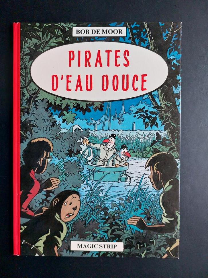 BOB DE MOOR Tintin ami d'Hergé pirates d'eau douce 1983 TBE, Boeken, Stripverhalen, Ophalen of Verzenden