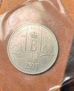 250f zilveren munt  1996 Boudewijn Stichting, Ophalen of Verzenden, Zilver