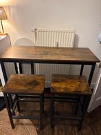 Table haute avec tabourets, Maison & Meubles, Ameublement | Revêtements de sol, Enlèvement, Utilisé, Autres couleurs, Autres types
