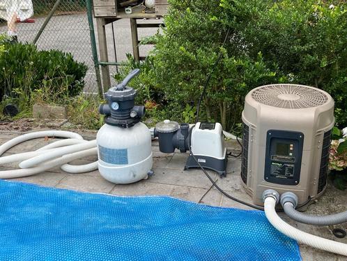 Warmtepomp, zandfilterpomp, noppenfolie, allerlei, Tuin en Terras, Zwembad-toebehoren, Gebruikt, Zwembadpomp, Ophalen