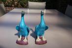 Blauw witte porceleinen eendjes, Antiek en Kunst, Ophalen