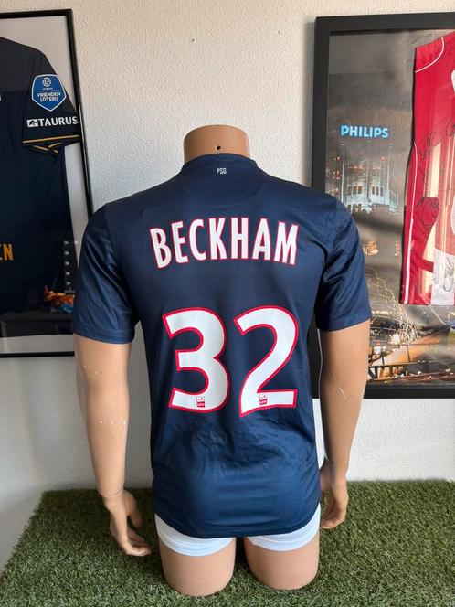 PSG thuisshirt 2012-2013 Beckham, Sport en Fitness, Voetbal, Zo goed als nieuw, Shirt, Maat S, Verzenden