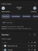 Manchester City - Chelsea FC 4/1/2026 TICKETS!!, Verzamelen, Sportartikelen en Voetbal, Ophalen of Verzenden, Nieuw