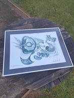 vintage abstract kunstwerk stempel Masereel centrum, Antiek en Kunst, Kunst | Litho's en Zeefdrukken, Ophalen