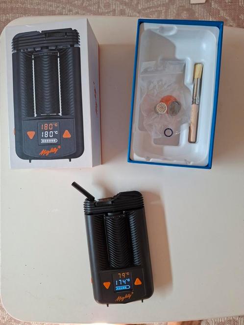 Storz & bickel Mighty + als nieuw met alle toebehoren, Verzamelen, Rookartikelen, Aanstekers en Luciferdoosjes, Zo goed als nieuw