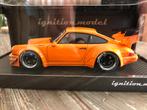 porsche 964 RWB oranje 1:18, Enlèvement ou Envoi, Neuf, Voiture