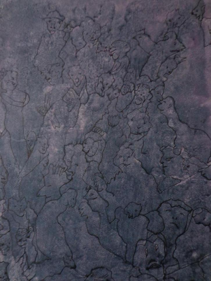 Leuke tekening Landrain Grappige en ernstige personages, Antiek en Kunst, Kunst | Tekeningen en Fotografie, Ophalen of Verzenden