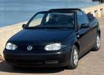 VW Golf Cabrio - 1.9 TDI - zwart metallic - koopje, Auto's, Volkswagen, Zwart, Cabriolet, Zwart, Leder