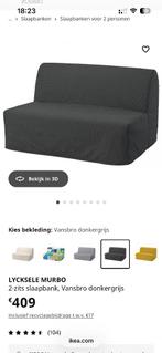 Lycksele murbo Ikea 2-zit slaapbank, Enlèvement, Comme neuf, Gris