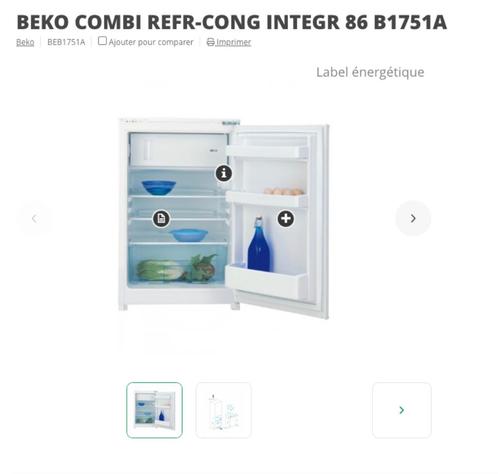 Frigo de table B1751 BEKO neuf, Electroménager, Réfrigérateurs & Frigos, Neuf, Avec compartiment congélateur, 100 à 150 litres