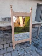 Miroir avec cadre aérogommé chêne massif., Enlèvement ou Envoi